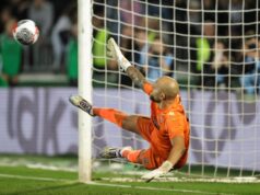 Partizan – AEK penal serija Marko Milošević Marko Milošević, golman Partizana posle meča sa AEK-om