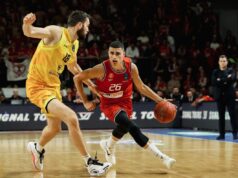 Jam Madar i Dimitris Itudis Hapoel Tel Aviv Miško Ražnatović