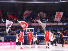 Milano oterao Lorenca Brauna | SportArena.rs PARTIZAN-OLYMPIACOS_63.JPG