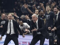 Navijači Arisa izviždali Bogdana Karaičića PARTIZAN-BUDUCNOST_87.JPG