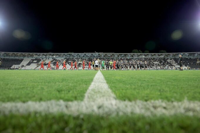 Detalj sa utakmice Partizan - Radnički 1923 na stadionu u Humskoj