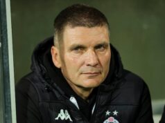 AKO JE I BILO DILEME – VIŠE JE NEMA: Srđan Blagojević nije trener za Partizan! Srđan Blagojević i Predrag Mijatović na promociji u FK Partizan