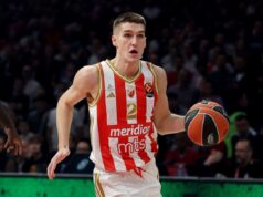 NAGRADA ZA BRUTALNE PARTIJE! Košarkaš Zvezde Miljenović MVP februara i marta u ABA ligi Džered Batler proslavlja trojku