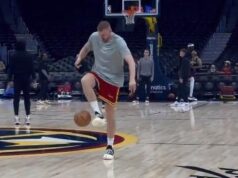 IMA LI NEŠTO ŠTO NIKOLA JOKIĆ NE MOŽE DA URADI?! Srbin pokazao zavidno umeće – NOGOM! Izveo fudbalski trik kog se ne bi postideli ni Mesi i Ronaldo (FOTO) Gep1G5p8