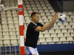 Miodrag Aksentijević pred futsal večiti derbi Nenad Masal.jpg
