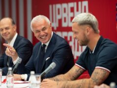 Reakcija Zvezdana Terzića na žreb Crvene zvezde Detalj sa utakmice Crvena zvezda - Linkoln