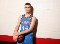 Nikola Topić izjava posle meča Oklahoma Bruklin Nikola Topić na meču za Oklahoma Siti Tandere
