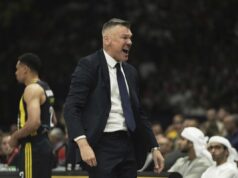 Šarunas Jasikevičijus posle pobede nad Partizanom Šarunas Jasikevičijus