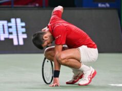 Novak Đoković posle plasmana u polufinale Šangaja Novak Đoković posle plasmana u polufinale Šangaja