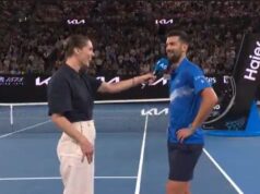 ANDREA, TI IMAŠ SRPSKO POREKLO I ZNAŠ KAKO JE TO: Đoković sa bivšom teniserkom pričao posle pobede Gep1mNX8