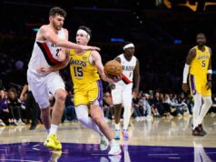Portland razbio oslabljene Lejkerse | SportArena.rs Lebron Džejms Broni Džejms i Luka Dončić
