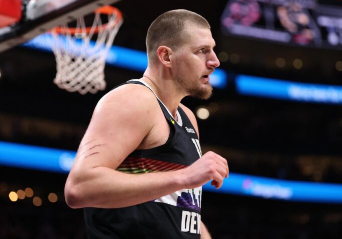 Nikola Jokić na meču Atlanta Hoks - Denver Nagets