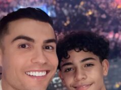 IVER NE PADA DALEKO OD KLADE: Ronaldov sin na probi u Real Madridu Kristijano Ronaldo u dresu Al Nasra