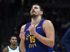 NIKOLA JOKIĆ U SAMOM VRHU: Srbin suvereno drži prvo mesto u MVP trci Nikola Jokić na meču Denver Nagets - Orlando Medžik