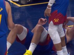 GOSPODO, TREBA DA VAS JE SRAMOTA! NBA sudije ponovo probile dno: Nisu videle kada je Jokić udaren po licu, pa mu dodelile tehničku oeEEXGbe