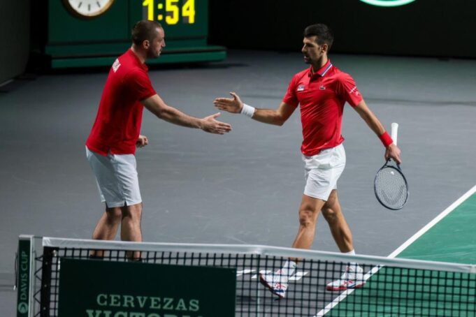 Viktor Troicki posle prvog treninga Srbije u Kopenhagenu