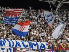 Ubij Srbina i Za dom spremni na Poljudu Skandalozan transparent navijača na meču Hajduk - Osijek