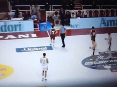 POTPUNO RASULO – UTAKMICA SERIJA A TRAJALA SAMO ČETIRI MINUTA! Domaćin ostao sa jednim igračem na parketu, meč prekinut! Trapani Šark