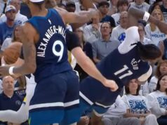 NAJVEĆI SILEDŽIJA NBA LIGE PONOVO U AKCIJI: Izgubio živce pa laktom brutalno NOKAUTIRAO rivala! Kari ga smirivao da ne napravi još veći haos! (FOTO) WJaXLX2l