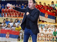 Dejan Majes intervju Mali fudbal velike priče ženski futsal Denis Blagojević na potpisu saradnje sa Crvenom zvezdom.jpg