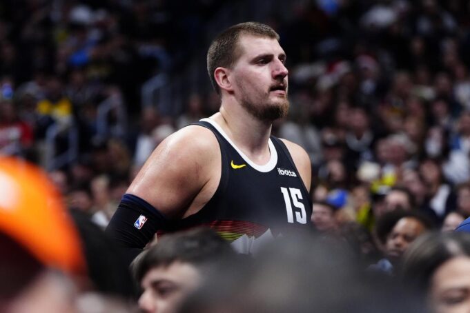 Nikola Jokić na meču Atlanta Hoks - Denver Nagets