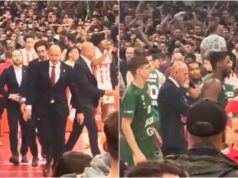 SAŠA OBRADOVIĆ NAKON POBEDE STAO NA CENTAR TERENA! Borio se da ne eksplodira, pa na kraju utakmice gospodski reagovao! Pogledajte šta se desilo posle Saša Obradović na utakmici protiv Žalgirisa