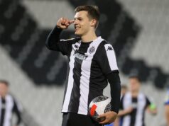DETONACIJA SA APENINA – PARTIZAN SVE POTVRDIO: Andrej Kostić u Milanu! Andrej Kostić slavi gol u dresu Partizana