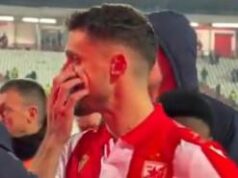 RADE KRUNIĆ U OČAJU ISPRED SEVERNE TRIBINE! Slomile ga emocije posle bolnog poraza, u SUZAMA je došao do navijača… Snimak uz JAKU PORUKU obišao Srbiju! Nemanja Radonjić