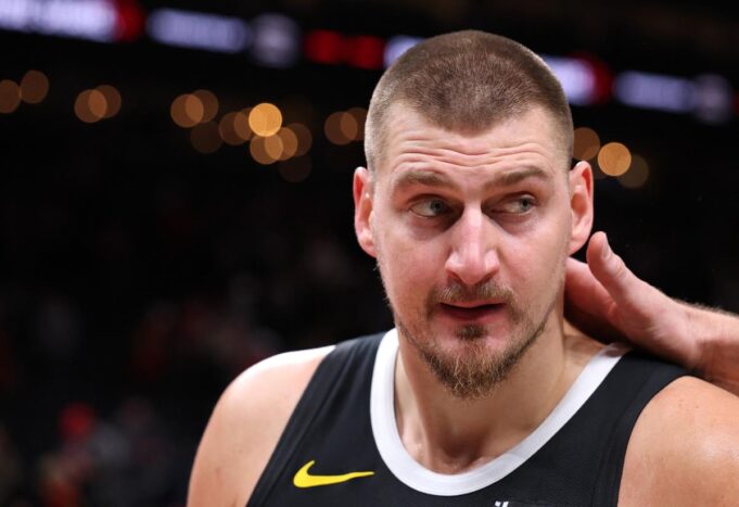 Nikola Jokić na meču Atlanta Hoks - Denver Nagets