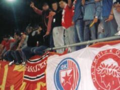 DELIJE SLAVE REDAK JUBILEJ – 40 GODINA BRATSTVA: Navijači Crvene zvezde ponosni na savez sa tifozima Olimpijakosa! zvezda-partizan-437825931.JPG