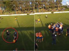 SRAMNE SCENE NA UTAKMICI U HRVATSKOJ! Navijači uleteli na teren i tukli redom, povredili i ženu! (FOTO) ne00p2qe