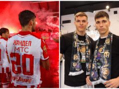 SPEKTAKULARNO! SKORO 30 DEBITANATA NA DERBIJU: Luda priča! Evo, ko će prvi put imati priliku da igra za Zvezdu, a ko za Partizan u prazniku srpskog fudbala! Aldo Kalulu slavi gol sa fudbalerima Partizana