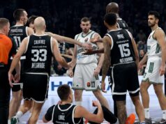 OTKRIVENO ŠTA JE SUDIJA REKAO KOŠARKAŠU PARTIZANA NAKON TUČE U ARENI! Igrač crno-belih je ostao u šoku kada je to čuo! Evo šta kaže o sramnom potezu Grka! Arijan Lakić