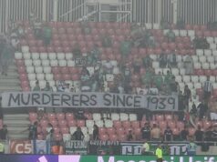 Na tribini tokom evropske utakmice osvanula skandalozna poruka FK Partizan