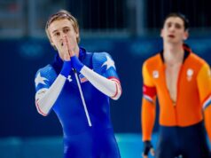 BRZO KLIZANJE: Amerikanac Džordan Štolc ubedljivo do zlata na 1.000 metara na ZOI Lindzi Von