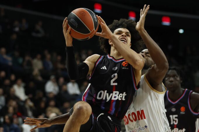 Karlik Džons i Sterling Braun na meču Partizan - Asvel