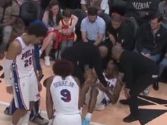 MUČNA SCENA NA PARKETU: NBA superstar doživeo povredu u poslednjim sekundama meča – previjao se od bolova! (FOTO) Nikola Topić