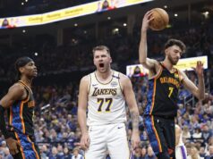 LUKA ODRŽAO ČAS KOŠARKE JOKIĆEVOM GLAVNOM KONKURENTU ZA MVP TITULU! Lejkersi brutalno ponizili Šeja i njegovu Oklahomu, Dončić blistao na terenu! OJqwyo98