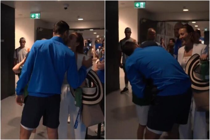 EMOTIVNE SCENE ĐOKOVIĆA PRED IZLAZAK NA TEREN: Pogledajte kako je Jelena ispratila Novaka na polufinale Australijan opena