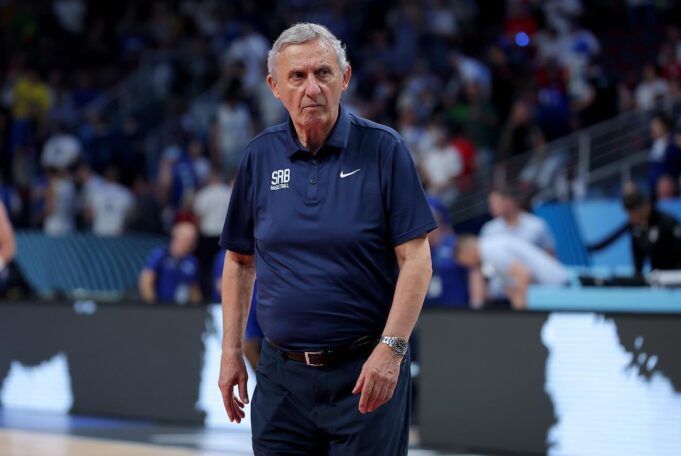 Svetislav Pešić na klupi košarkaške reprezentacije Srbije Eurobasket 2025