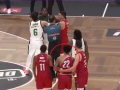 MATIJAS LESOR POCEPAO DRES KOŠARKAŠA OLIMPIJAKOSA! Totalni haos u velikom derbiju, sudije izbacile dvojicu igrača sa utakmice! (FOTO) Jurica Golemac