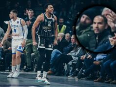 ISPLIVALA FOTOGRAFIJA SA UTAKMICE: Menadžer Dalasa usred haosa oko trejda Dončića bezbrižno gledao Partizan u Beogradu veB5Z44J