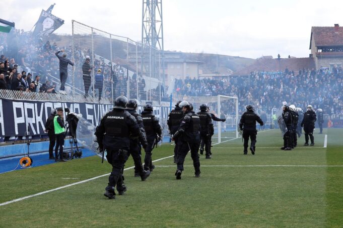 Tuča navijača Novog Pazara