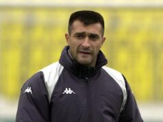 BIVŠI IGRAČ PARTIZANA NA KLUPI MAKEDONSKOG PELISTERA: Milan Stojanoski novi šef stručnog štaba kluba iz Bitolja Lorenco Jemini sa koleginicom Frančeskom Rustemi