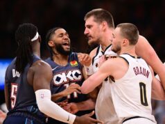 SVE SMO VIDELI – Jokićevu dominaciju, provokacije, prljave poteze, produžetak, a umalo i tuču! Pogledajte najzanimljivije momente sa meča Oklahoma – Denver! Nikola Jokić