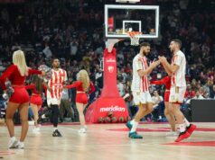 BRATSKA KOREOGRAFIJA U ARENI: Navijači Zvezde i Olimpijakosa napravili pravi spektakl uoči meča! Crvena zvezda Olimpijakos Evroliga (22).jpeg