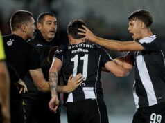 TRENUTAK POTPUNE LUDNICE U HUMSKOJ; Pogledajte pobednonosni gol Partizana! (FOTO) LOZNICA - Grom prekinuo prijateljsku utakmicu.jpg