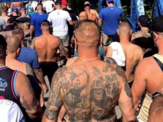 Albancima pala zastava u Varšavi Grobari na utakmici Partizan - Oleksandrija