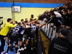 PARTIZAN STAO U DRUGOM POLUVREMENU: Crno-beli rukometaši poraženi u Španiji! Partizan - Kadetten Shaffhausen_ 0032.JPG