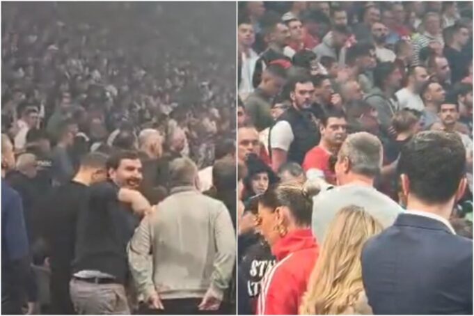 ČLANOVI PARTIZANA SRAMNO PROVOCIRALI NAVIJAČE! Zvezdaši se obratili obezbeđenju, pogledajte scene koje niste mogli da vidite u prenosu!
